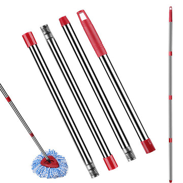 58 Inch Stainless Steel Mop Handle Set