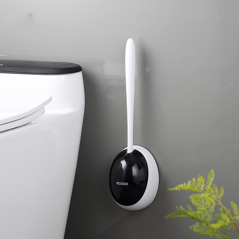 Toilet Brush With Silicone Holder