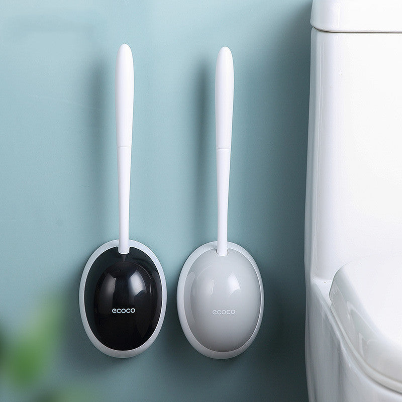 Toilet Brush With Silicone Holder