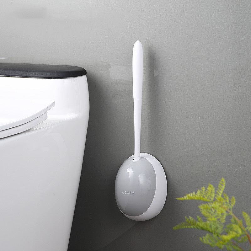 Toilet Brush With Silicone Holder