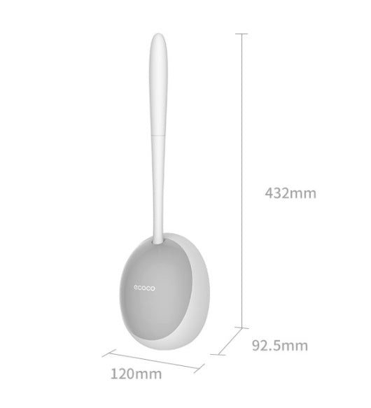 Toilet Brush With Silicone Holder